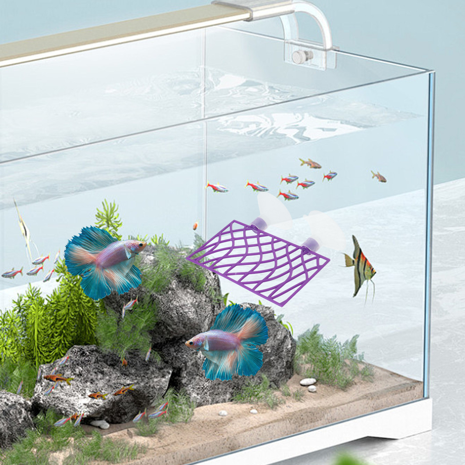 Aquarium Fish Hiding Spot - 1Set Fish Tank Decor Cave Unique