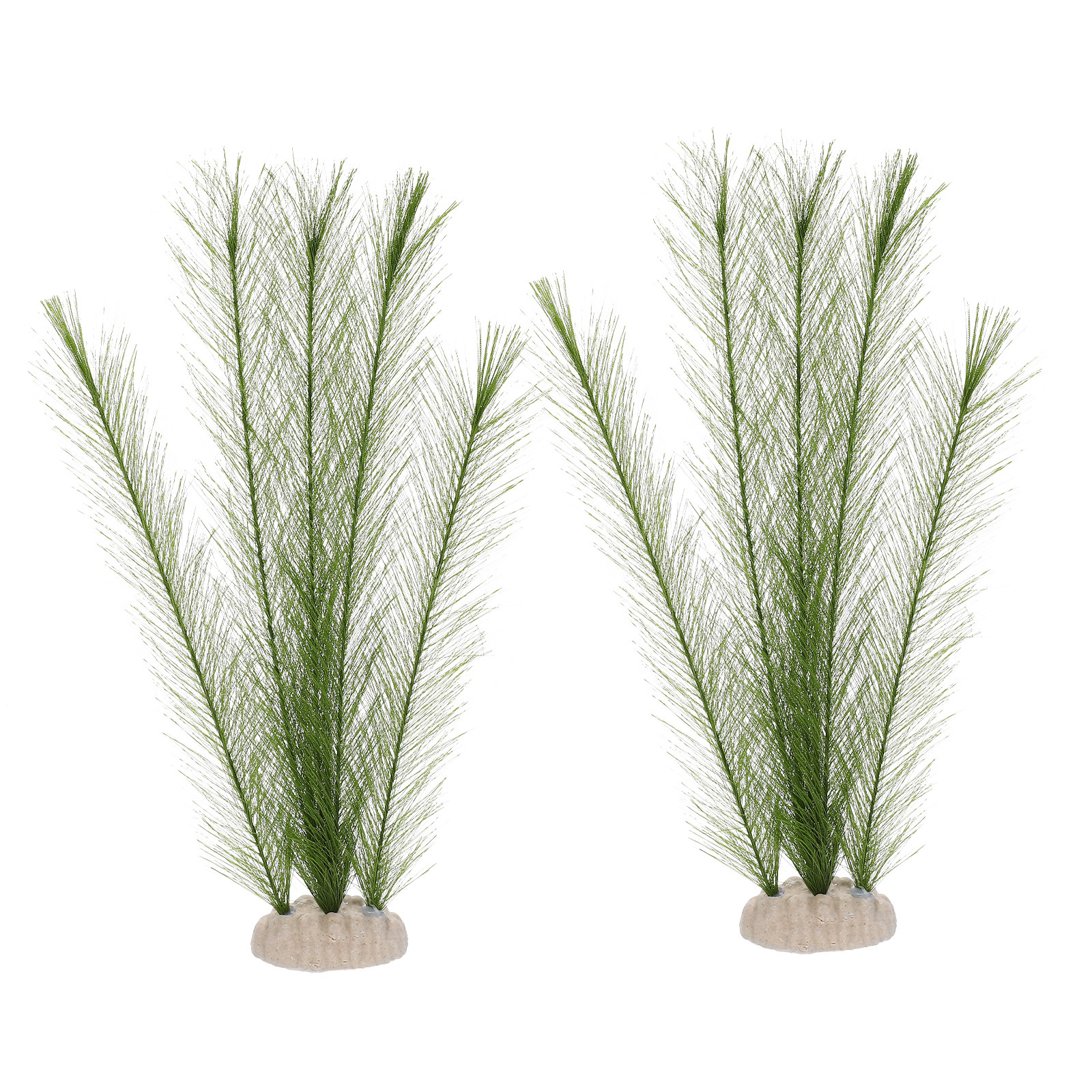 Aquarium Fish Hiding Spot - 2Pcs Realistic Aquarium Fake Plants Plastic