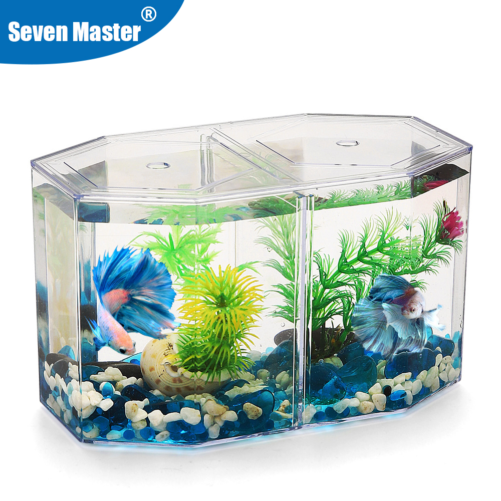Aquarium Fish Games - Acrylic Two Splits Guppy Fish Tank