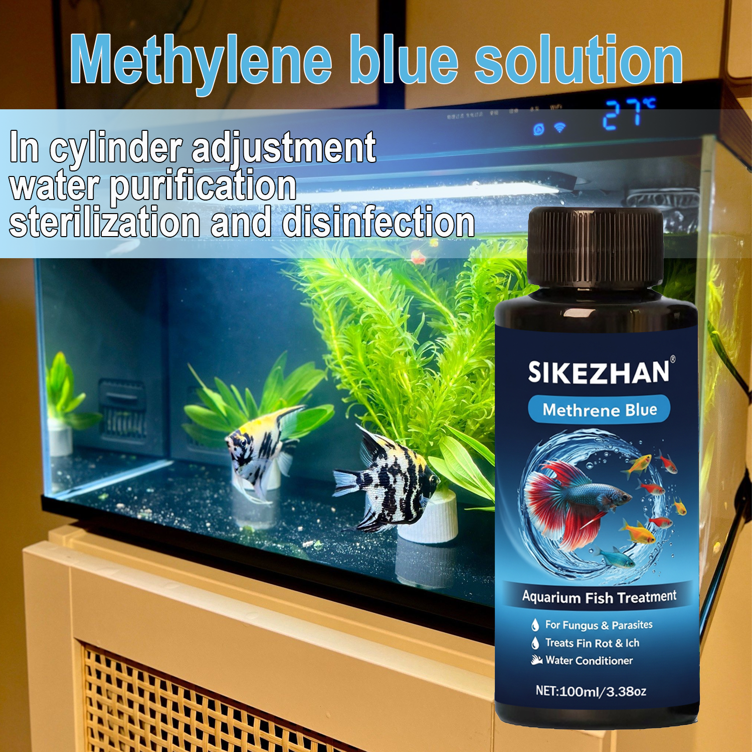 Aquarium Fish Parasites - Methylene Blue Solution Aquarium Fish Treatment