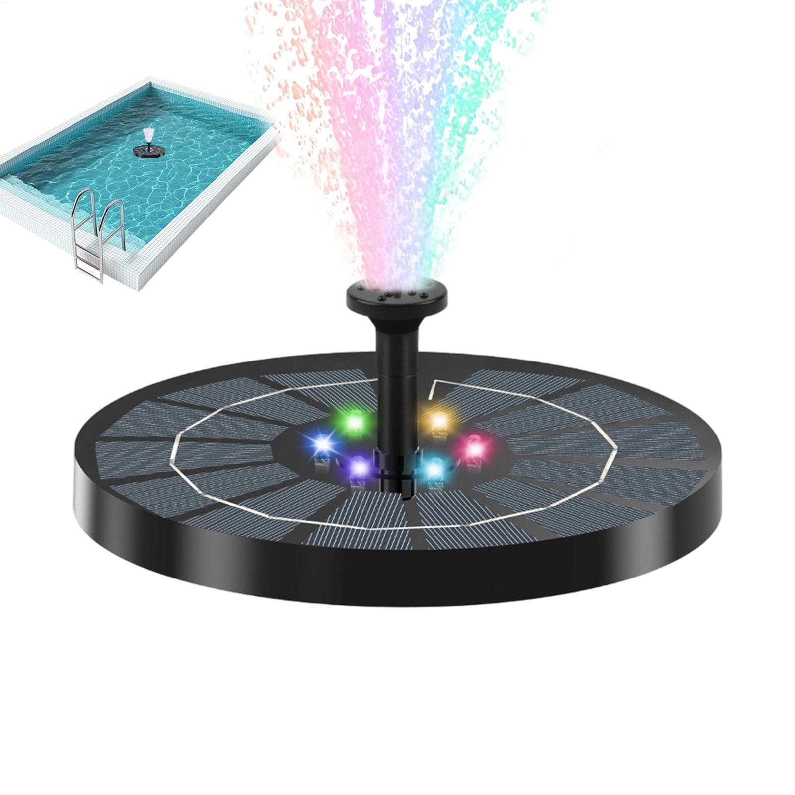 Aquarium Fish Escape - Bird Bath Fountain with Lights Floating