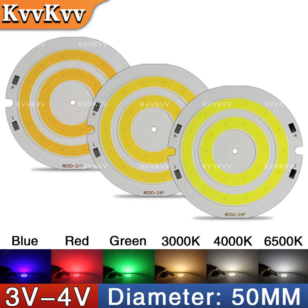 Aquarium Fish Light - 3V 4V Round COB LED Lamp