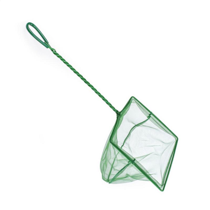 Aquarium Fishland - Long Handle Square Aquarium Fishing Net