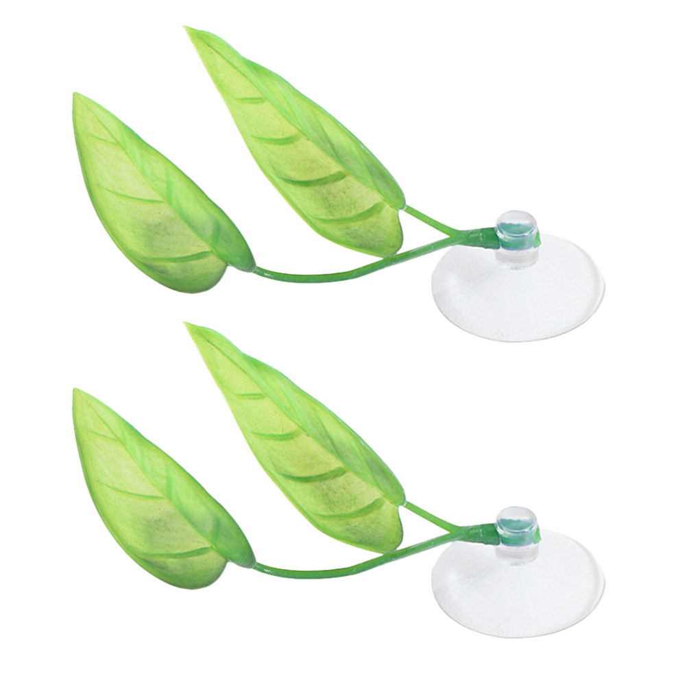 Aquarium Fish Hiding Spot - 2Pcs Lifelike Betta Leaf Hammock Aquarium