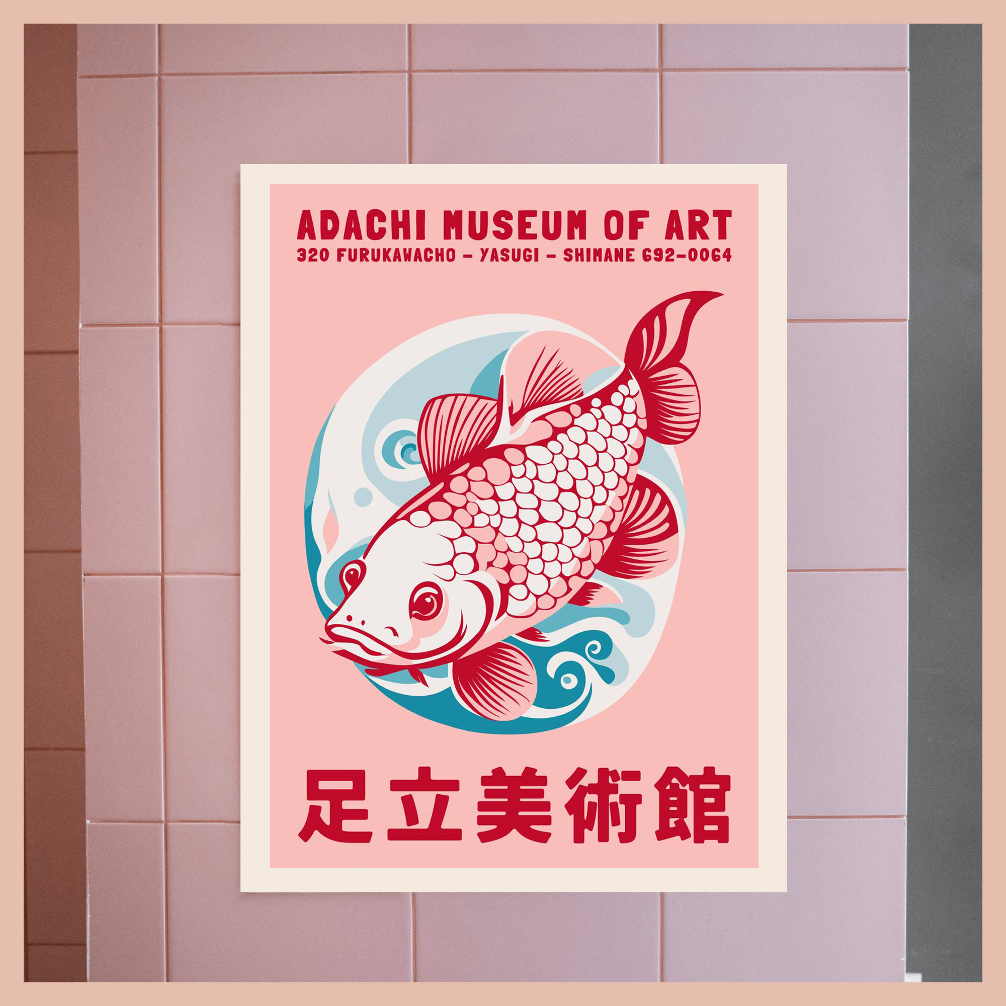 Retro Abstract Cartoon Japanes - огляд і ціна Aquarium Fish Poster