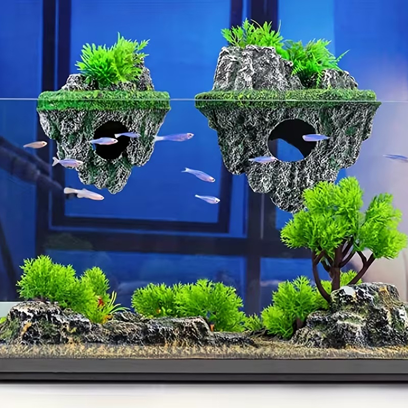 Z. Suspended Island Fish Tank  - огляд і ціна Aquarium Fish Games