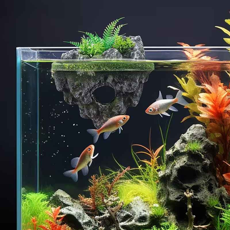 Z. Suspended Island Fish Tank  - огляд і ціна Aquarium Fish Games