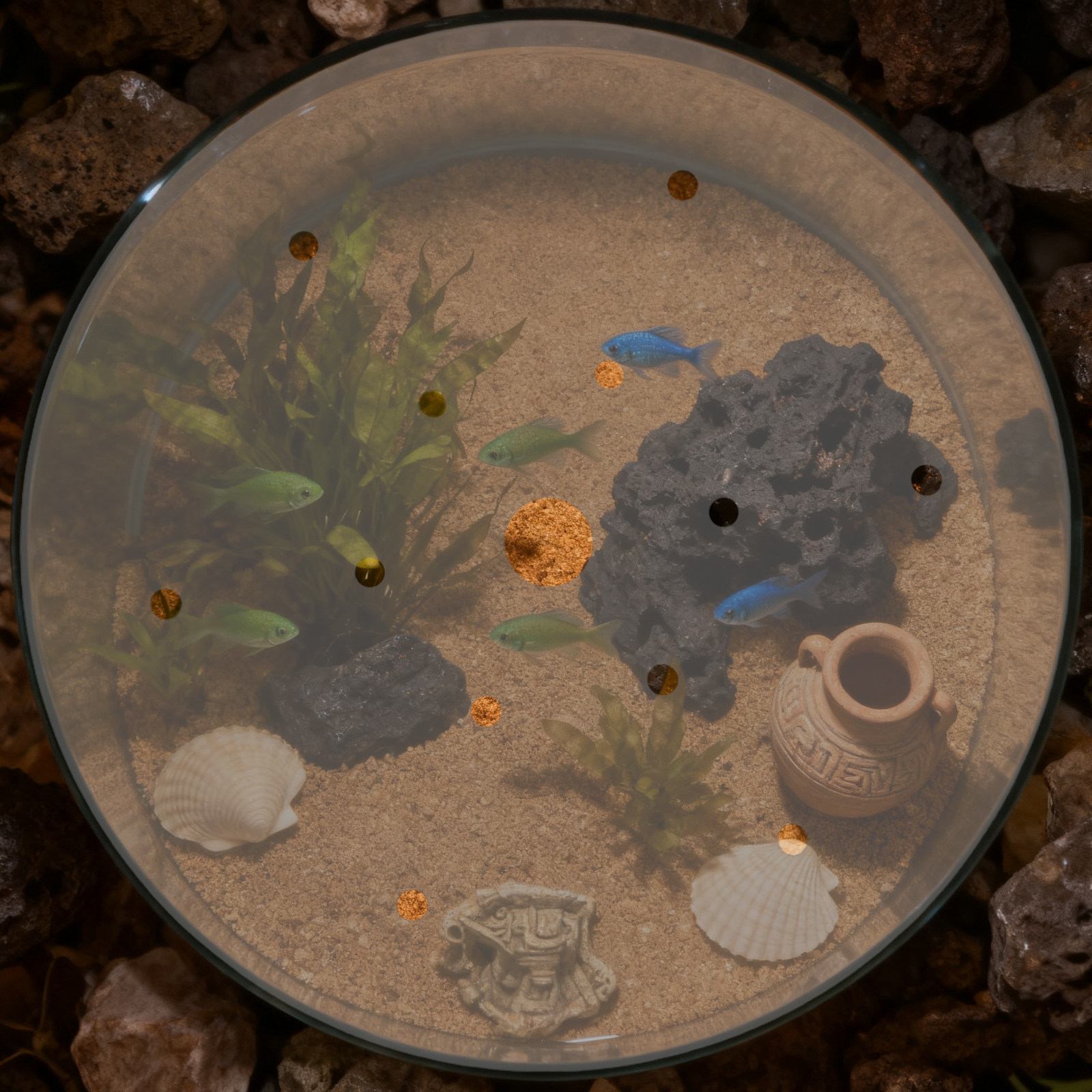 Round Acrylic Fish Tank Lid An - огляд і ціна Aquarium Fish Escape