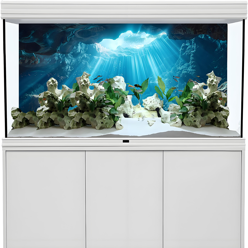 Sunshine Cave，Fish tank backgr - огляд і ціна Aquarium Fish Poster