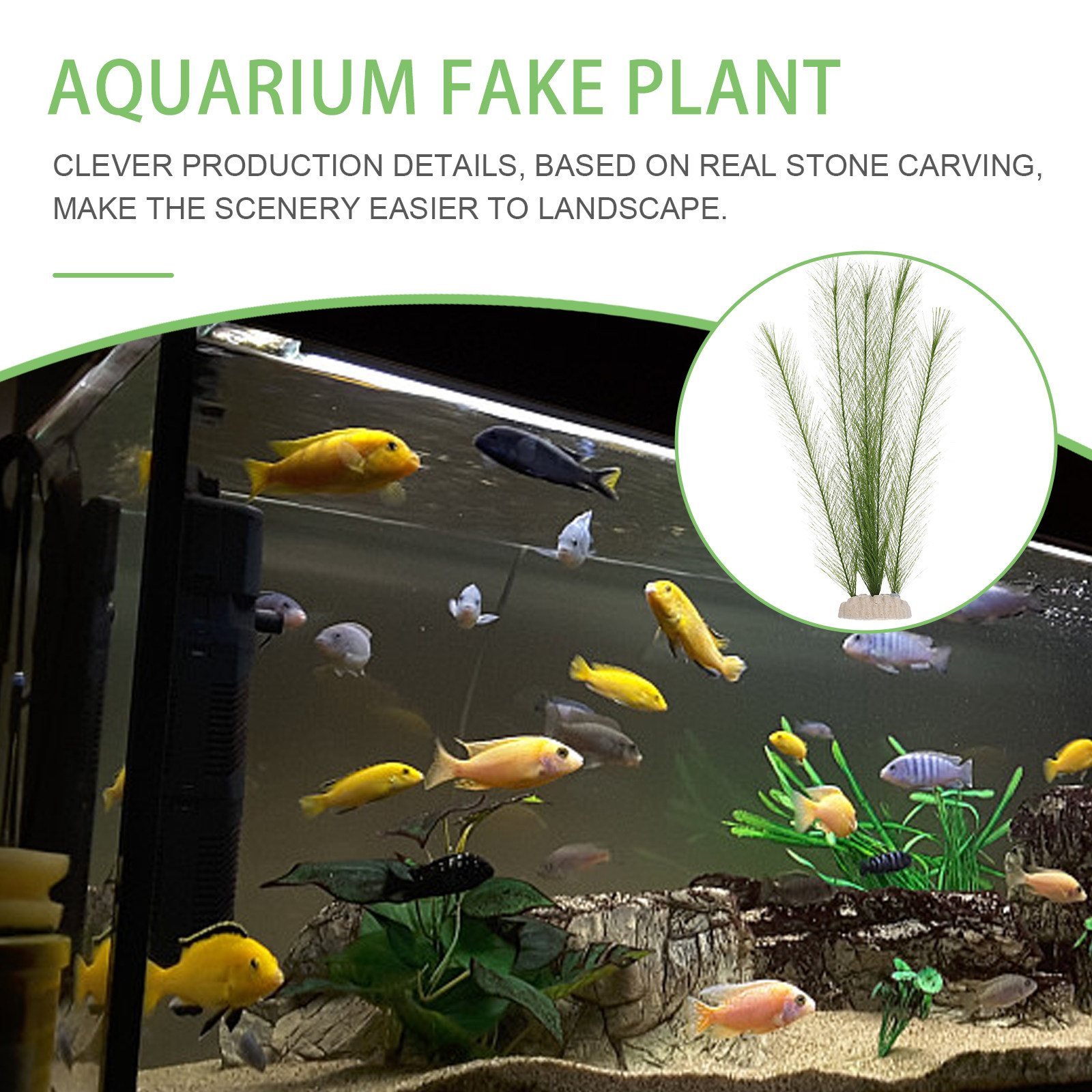 2Pcs Realistic Aquarium Fake P - огляд і ціна Aquarium Fish Hiding Spot