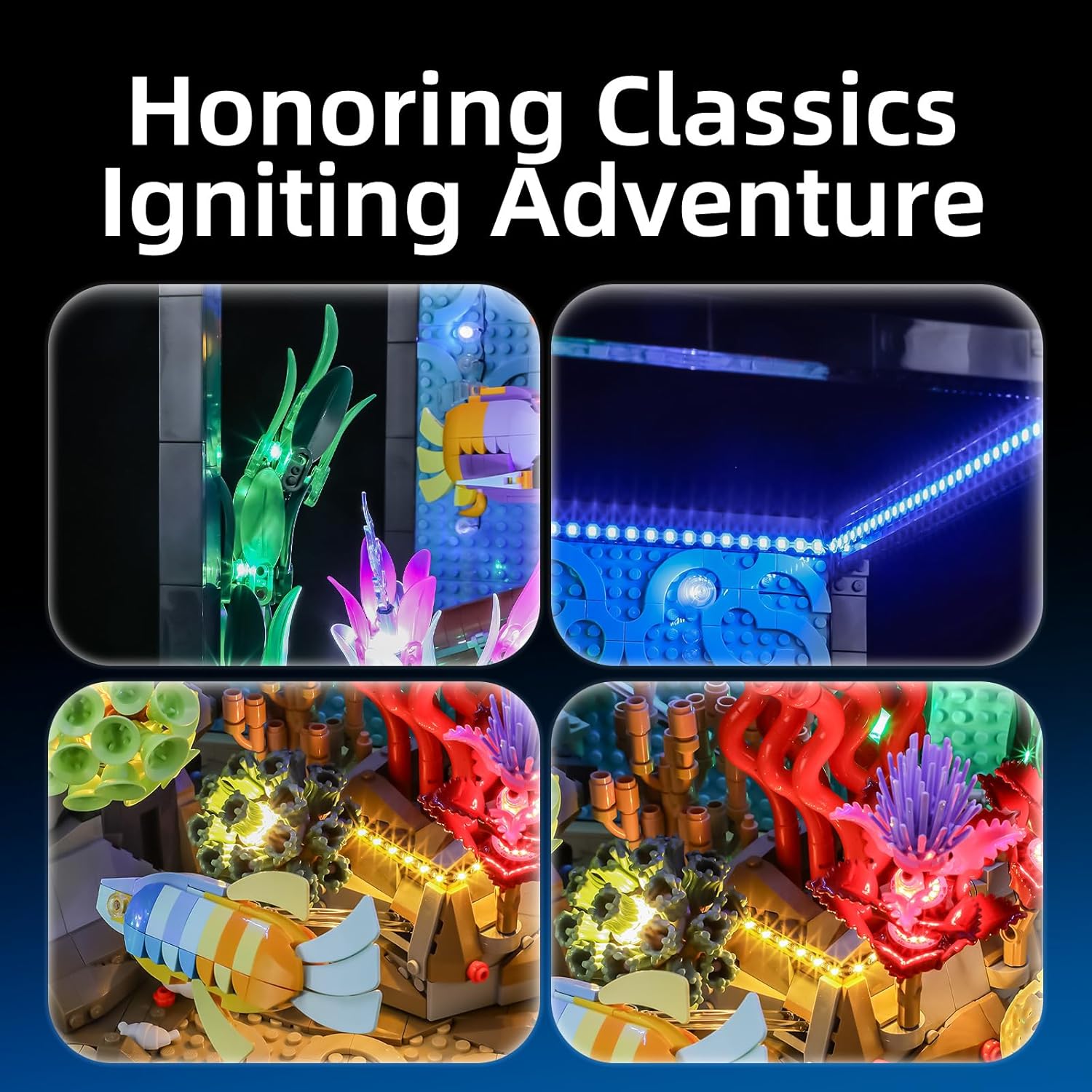 Hprosper LED Light for lego 10 - огляд і ціна Aquarium Fish Light
