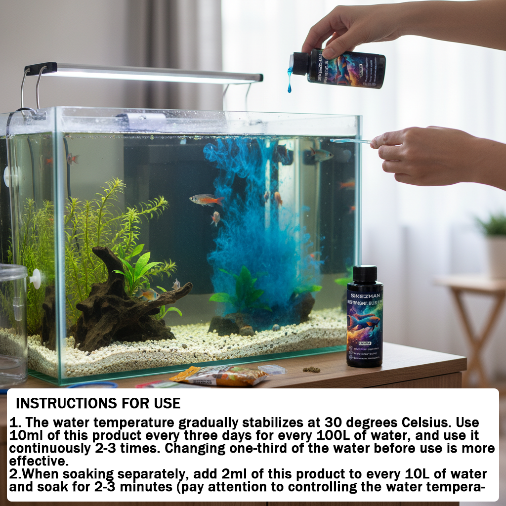 Methylene Blue Solution Safe F - огляд і ціна Aquarium Fish Parasites