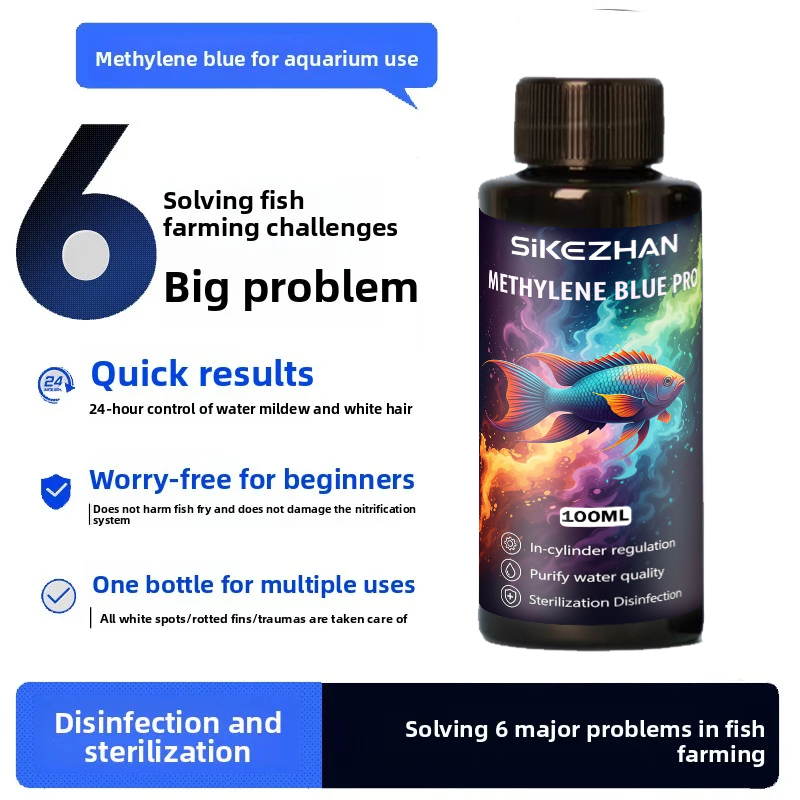 Methylene Blue Solution Safe F - огляд і ціна Aquarium Fish Parasites