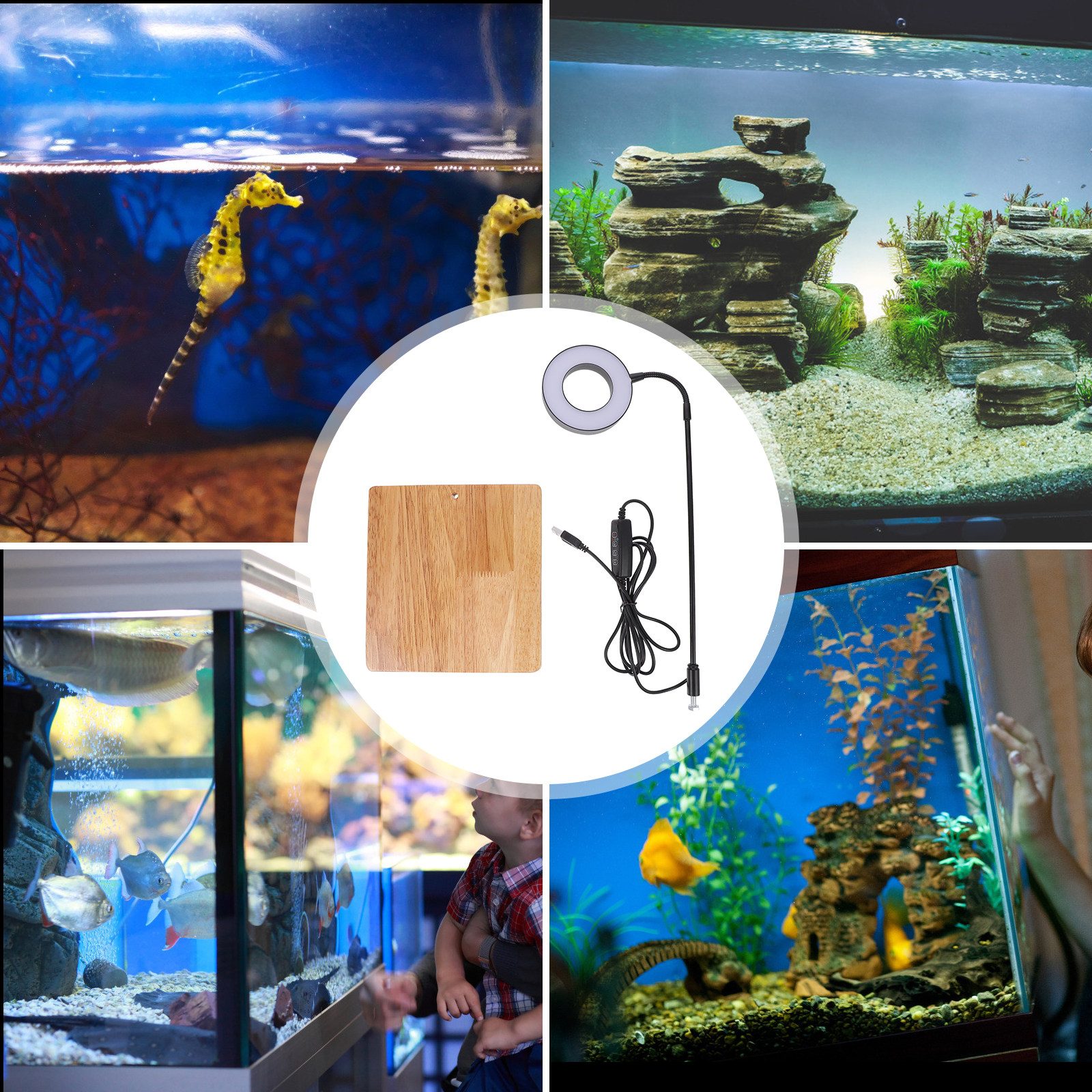 1Pcs Aquarium Fill Light High  - огляд і ціна Aquarium Fish Light