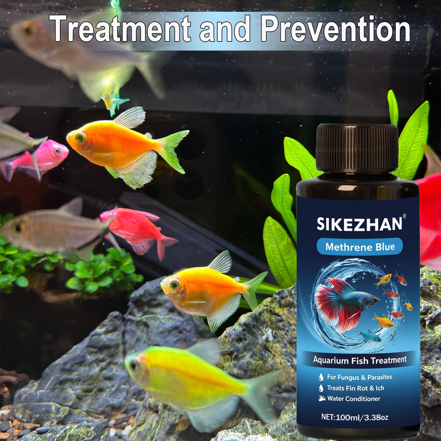 Methylene Blue Solution Aquari - огляд і ціна Aquarium Fish Parasites