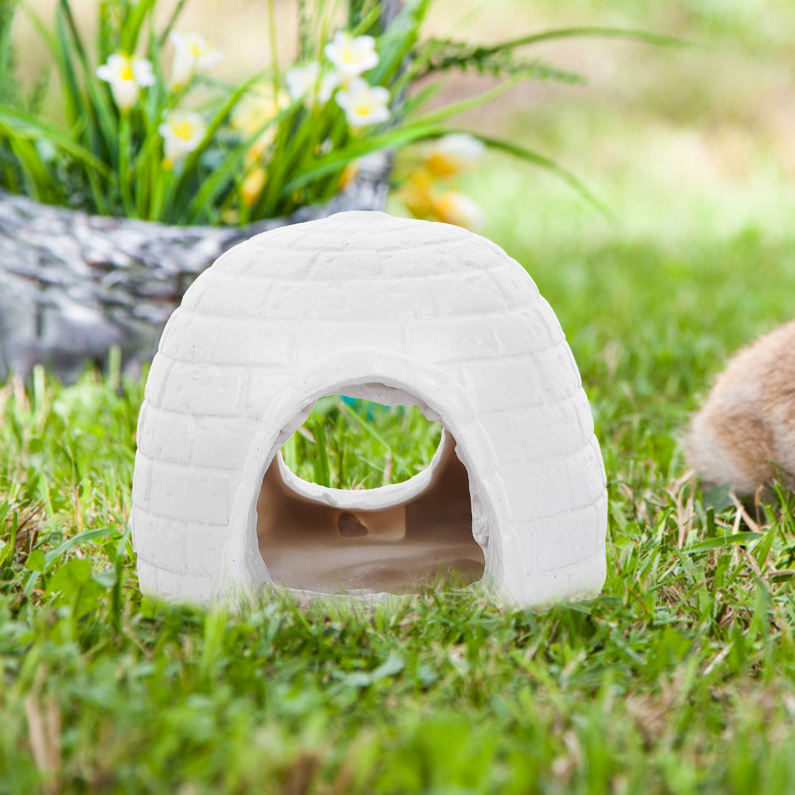 Resin Igloo Aquarium Decoratio - огляд і ціна Aquarium Fish Hiding Spot