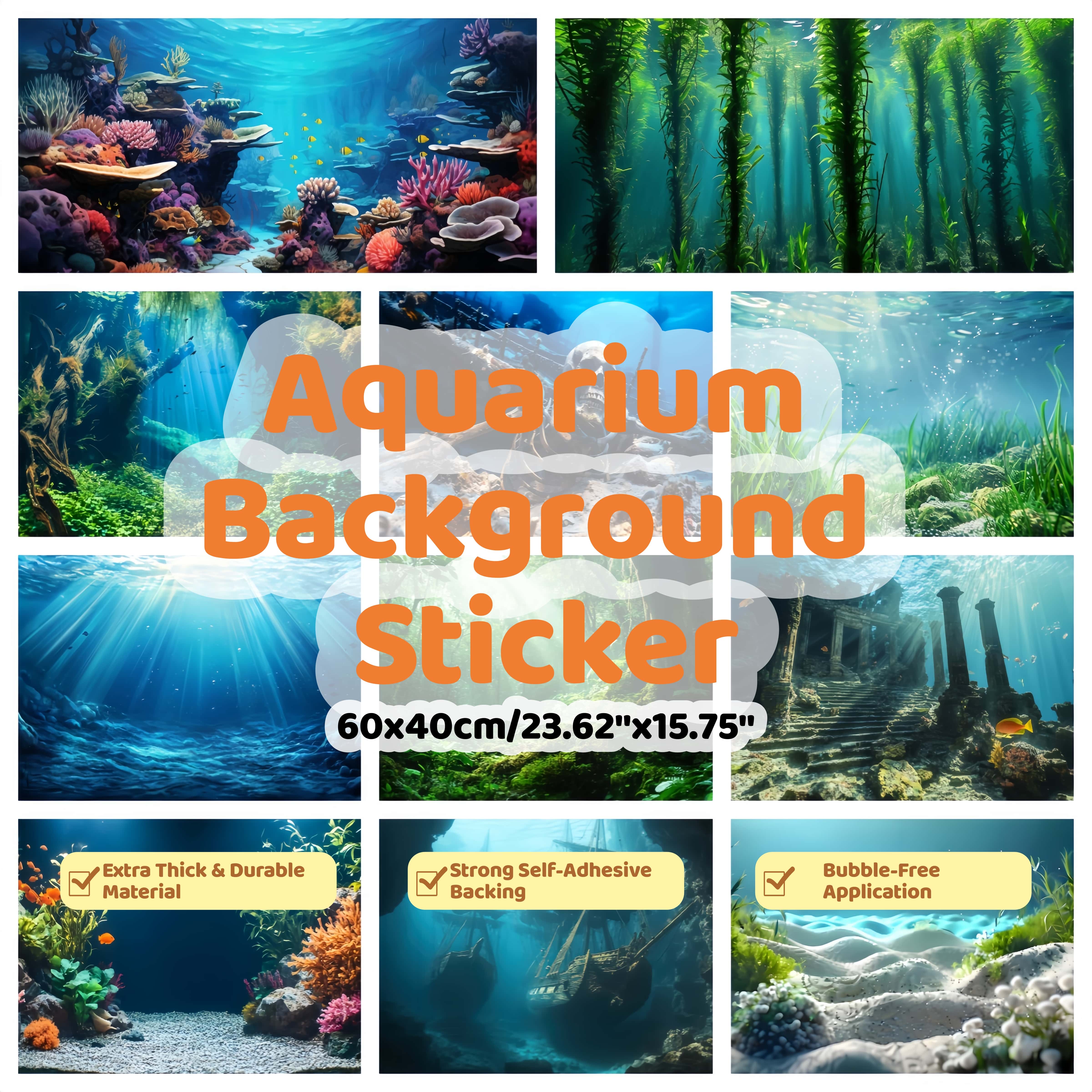 Thick Self-Adhesive Aquarium B - огляд і ціна Aquarium Fish Poster