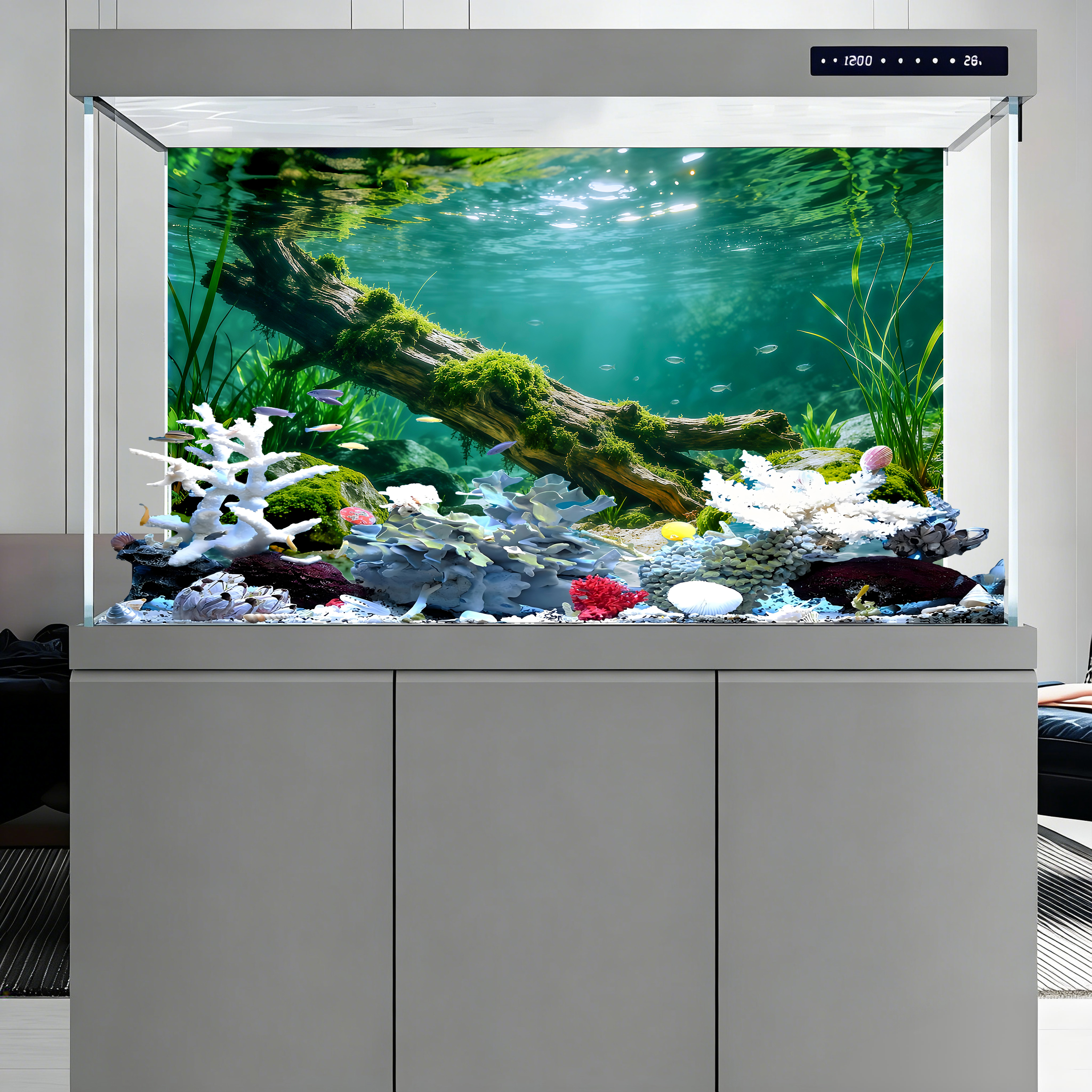 Dead wood at the bottom of the - огляд і ціна Aquarium Fish Poster