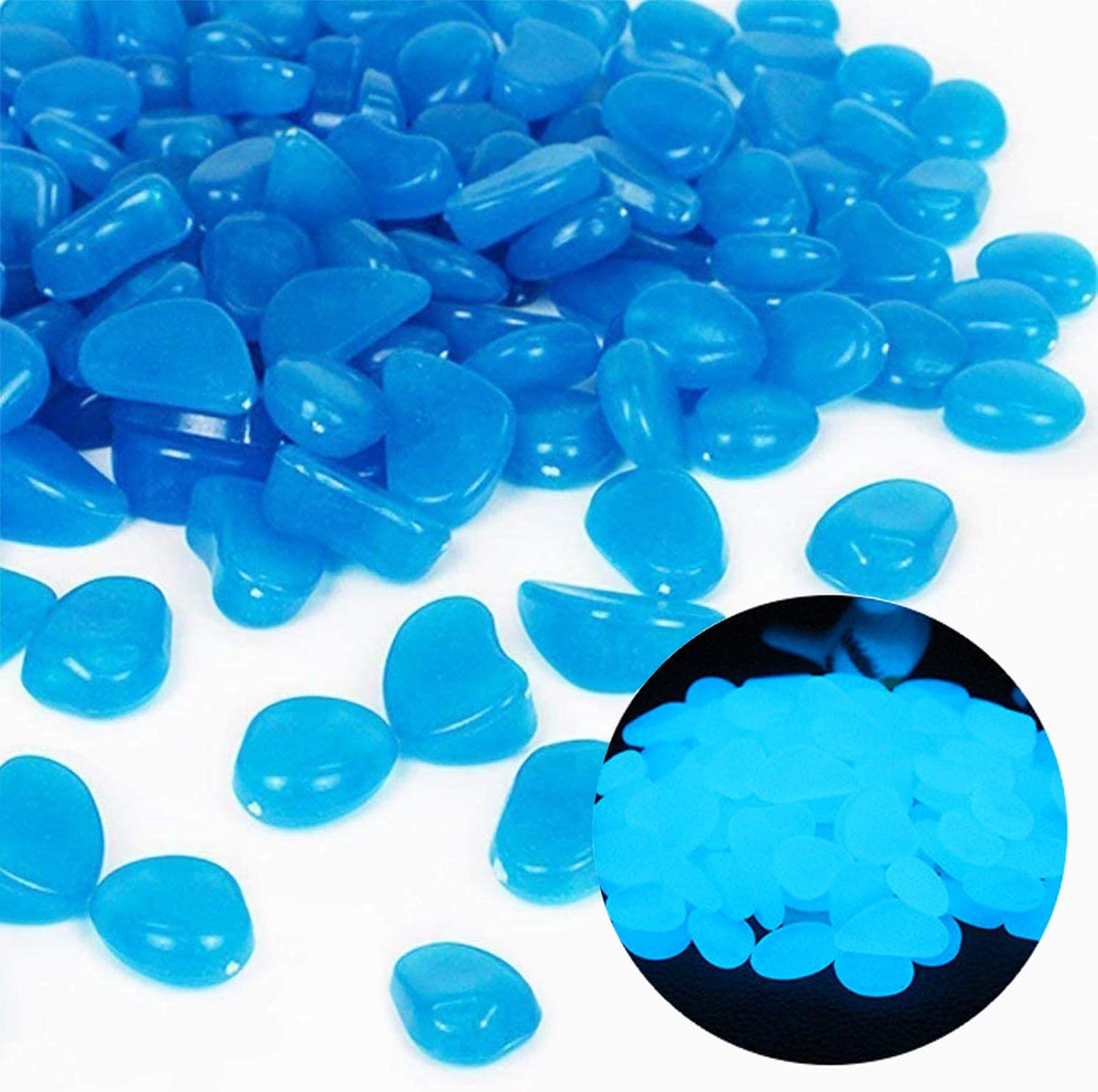 Fish Tank Rocks Glow Blue Pebb - огляд і ціна Aquarium Fish Breeding