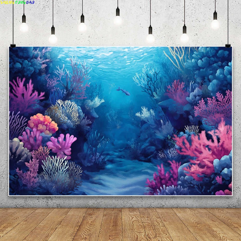 Blue Underwater World Backdrop - огляд і ціна Aquarium Fish Of The World
