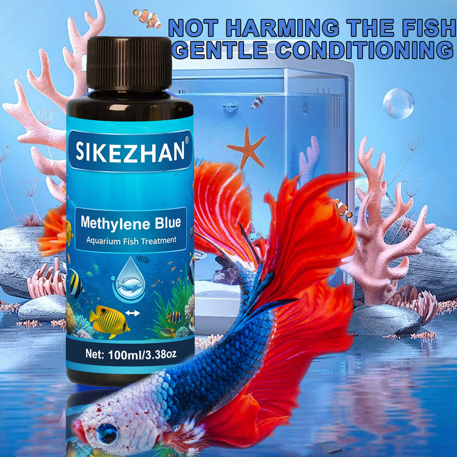Aquarium Methylene Blue Fish M - огляд і ціна Aquarium Fish Parasites