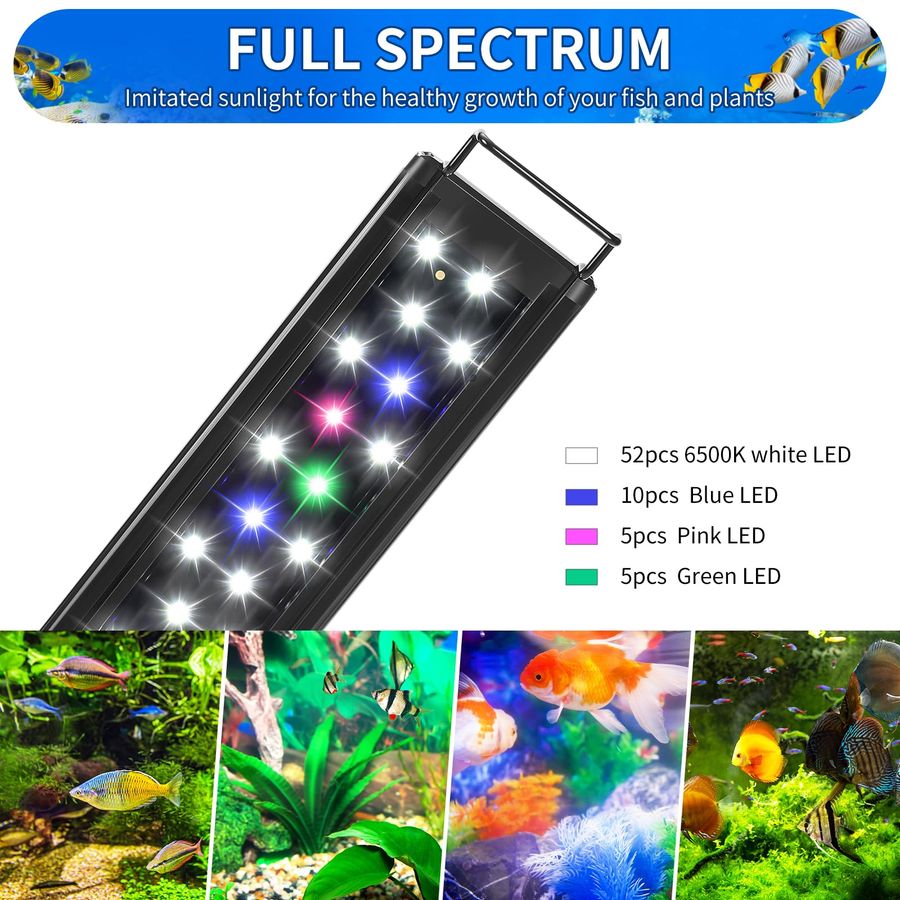 LED Aquarium Light Full Spectr - огляд і ціна Aquarium Fish Light
