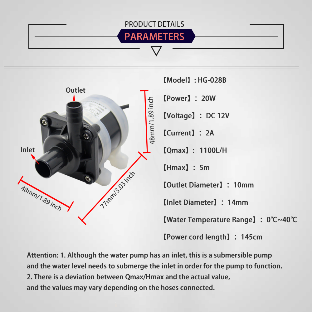 12V DC Brushless Small Submers - огляд і ціна Aquarium Fish Breeding