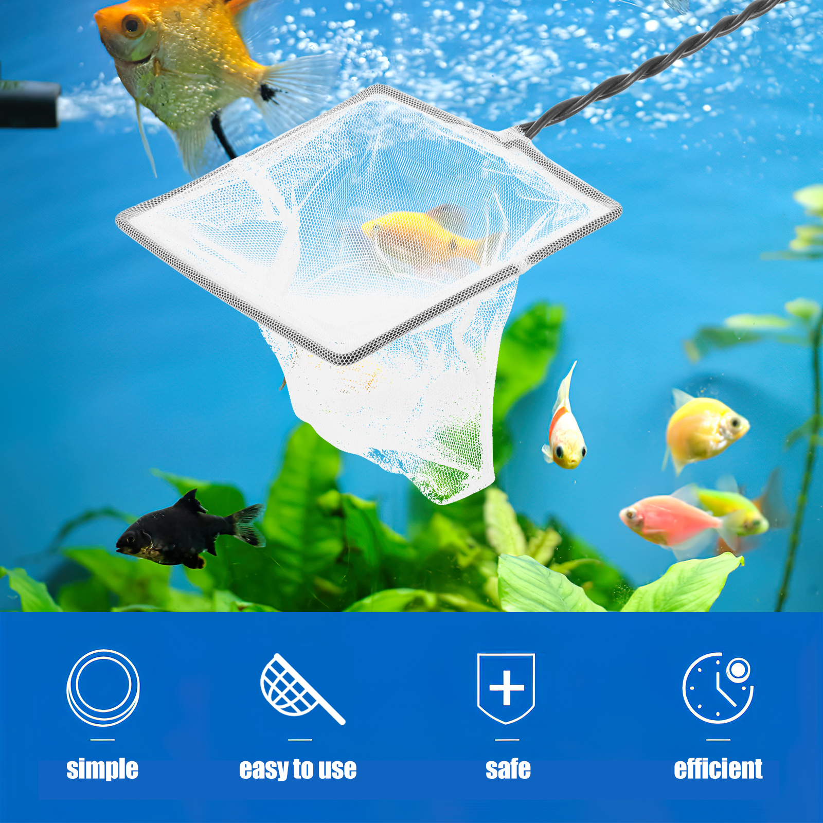 Portable Fish Net Fish Tank La - огляд і ціна Aquarium Fishland
