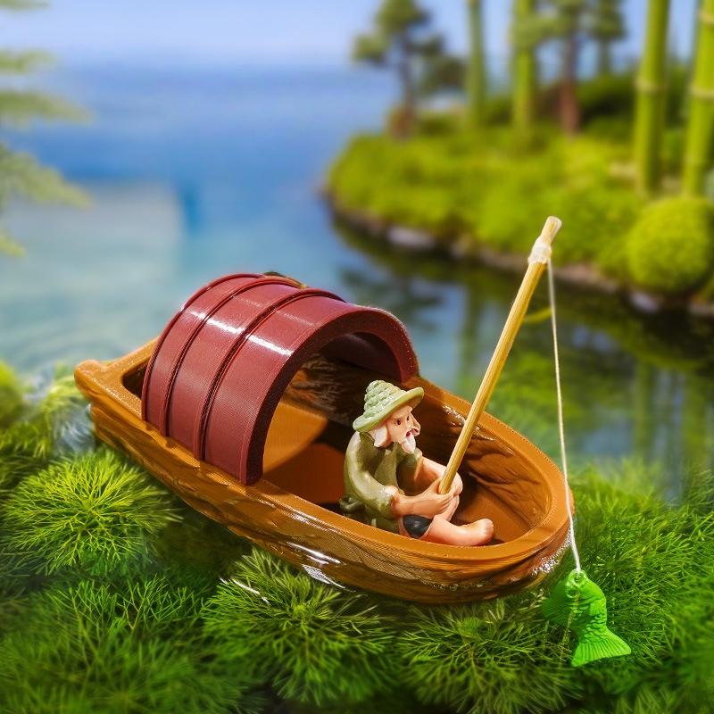 Fish Tank Floating Boat Fisher - огляд і ціна Aquarium Fish Escape